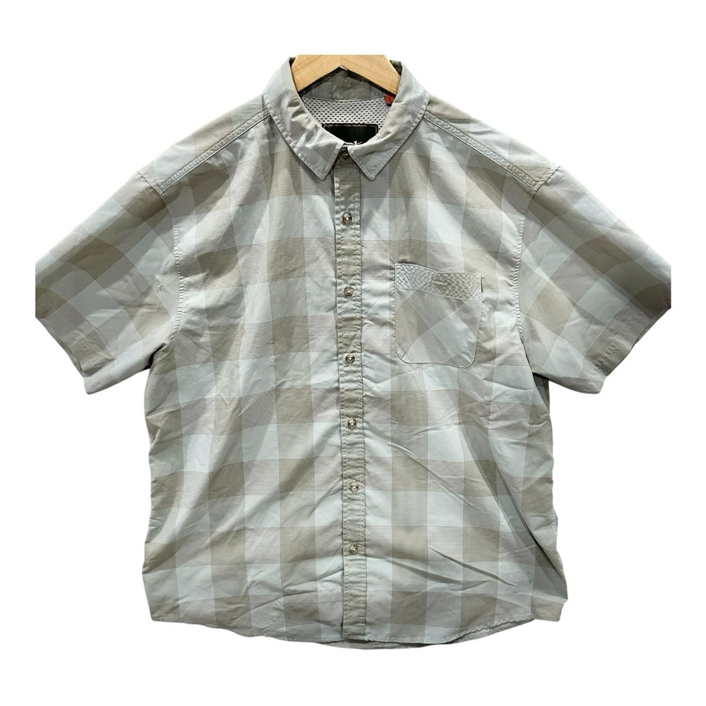 Howler Brothers Shirt Mens L Airwave Garcia‎ Gingham Breathable Casual